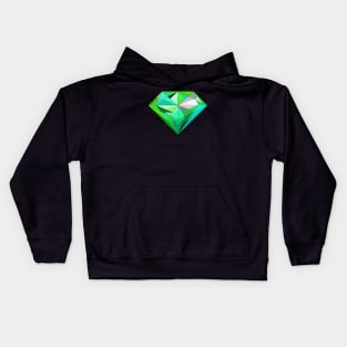 pretty emerald diamond Kids Hoodie